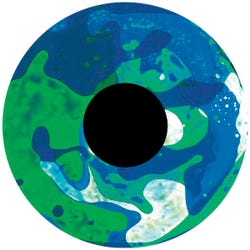 Solar Liquid Effect Wheel, Aqua/Green 2125688