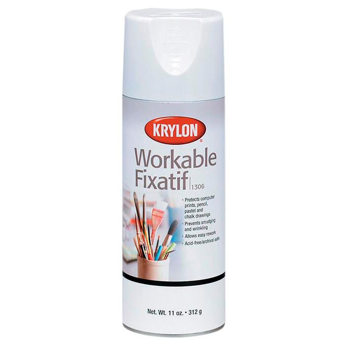 Krylon Workable Fixatif Varnish Spray, 11 Ounces