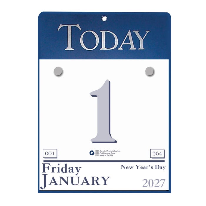 House of Doolittle Today Is Hanging Calendar, January to December 2027, 6-1/2 x 9 Inches