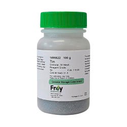 Frey Scientific Tin 30 Mesh Granules, Reagent Grade, 100 Grams