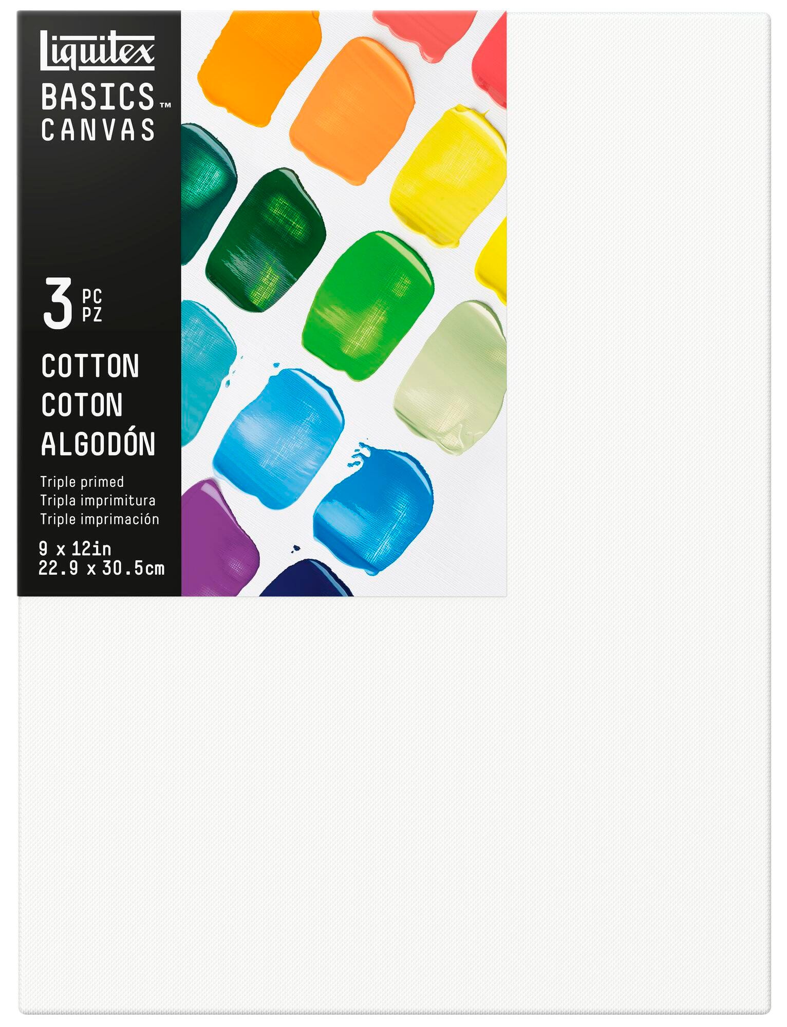 Image for Liquitex Basics Canvas, 9 x 12 Inches, 3 Pack from School Specialty