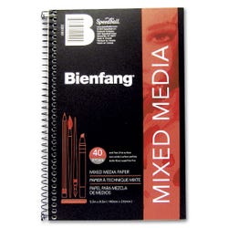 Bienfang Mixed Media Pad, 5-1/2 x 8-1/2 Inches, 90 lb, White, 40 Sheets