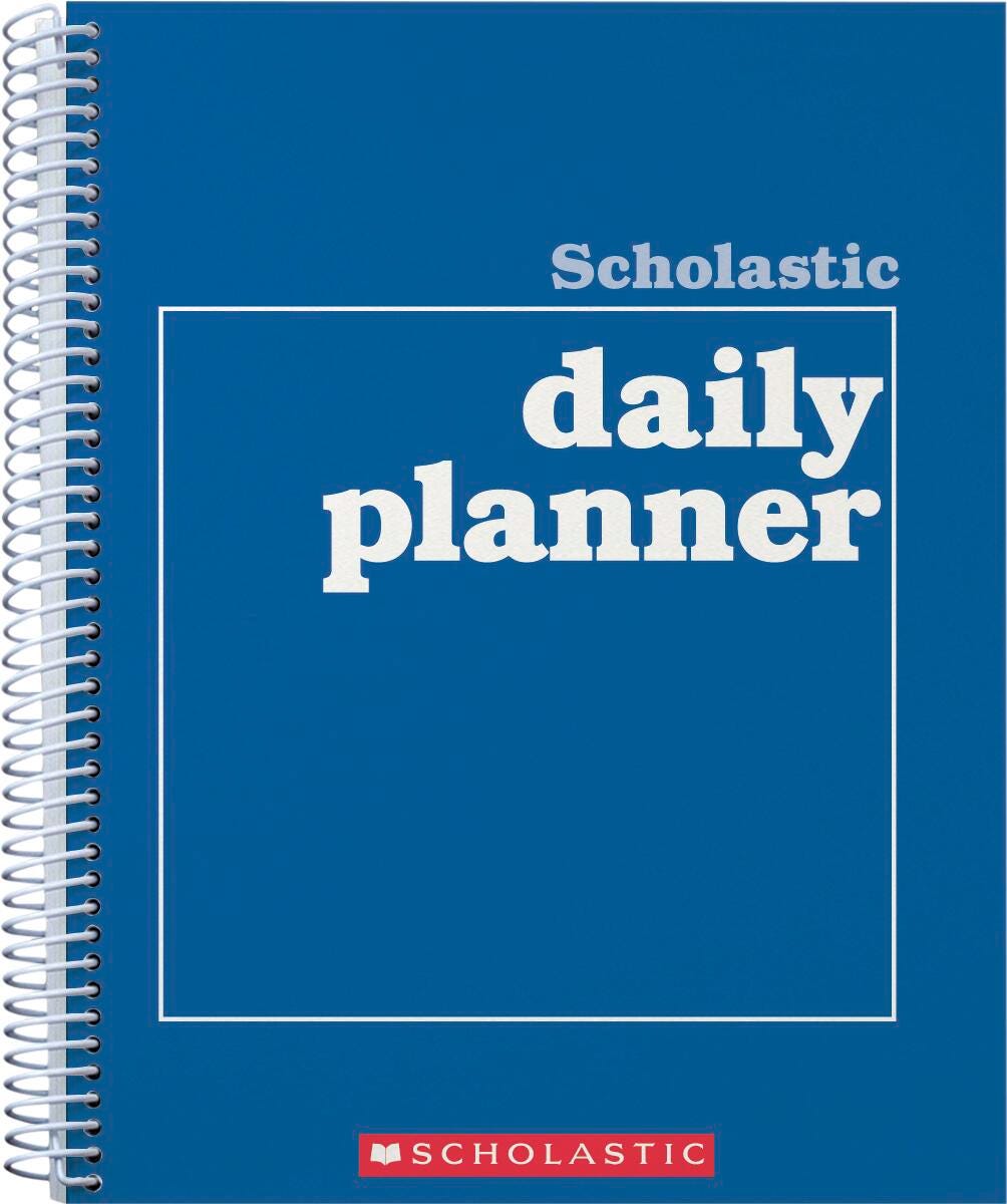 Scholastic K-6 Daily Planner, 8-1/2 x 11 Inches, 88 Pages 2149658