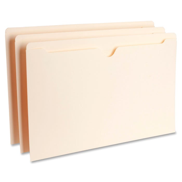 Business Source File Jacket, Legal Size, Straight Cut, Manila, Flat, Pack of 100