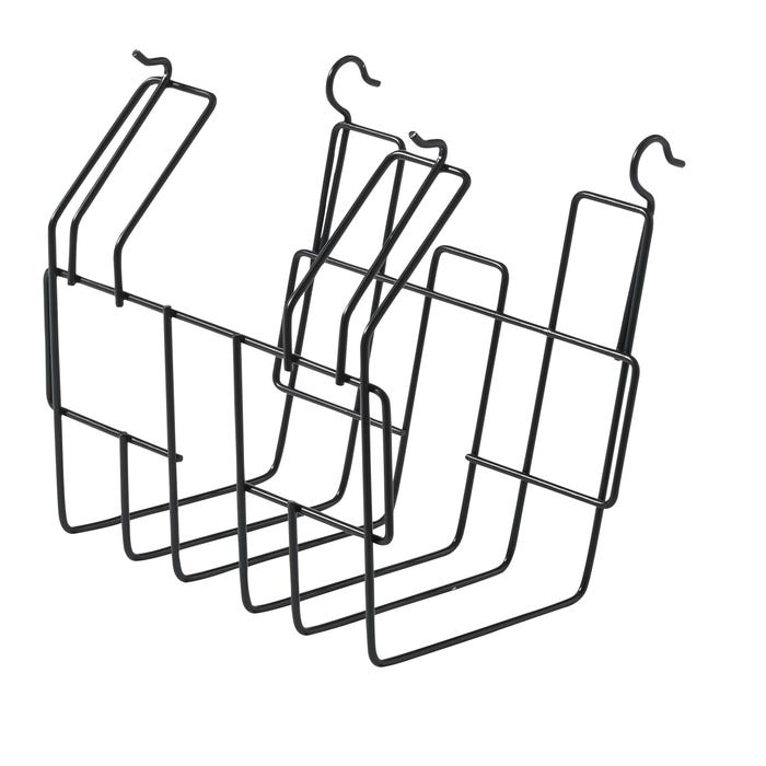 Classroom Select Contemporary NeoClass Combination Desk Book Basket, Black