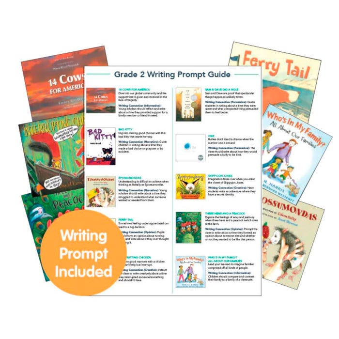 Achieve It! Read-Aloud Books with Writing Connector Prompts, Grade 2, Set of 11
