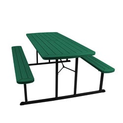 National Public Seating Plastic Folding Picnic Table, 72 x 57 x 29.5 Inches 4002684