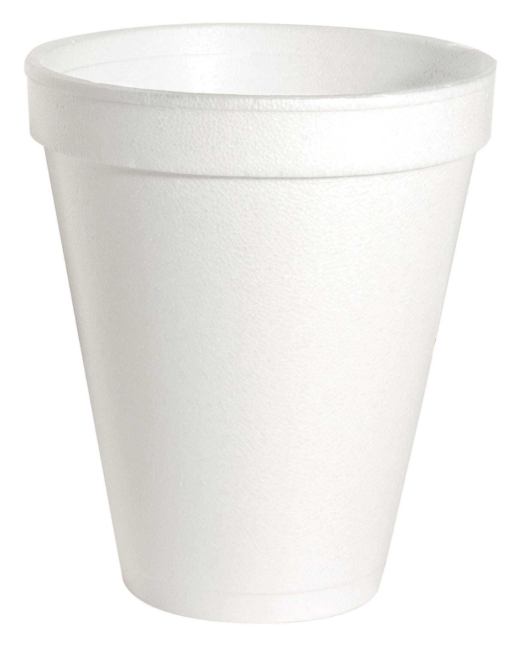 Genuine Joe 1-Piece Hot/Cold Cup, 12 oz, Styrofoam, White, Pack of 1000, Item Number 1332615