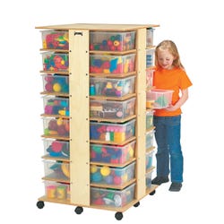 Jonti-Craft Cubbie Tower, 27 x 27 x 53-1/2 Inches, 32 Trays