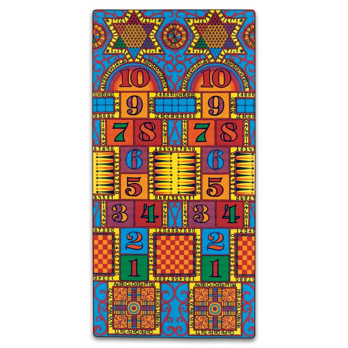 Flagship Carpets Games that Teach Carpet, 12 x 12 Feet, Rectangle