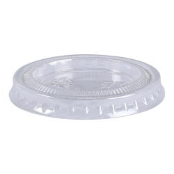Empress Lid for Plastic Portion Cup, 3/4 to 1 Ounce, Clear, Pack of 2500