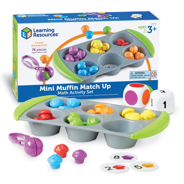 Learning Resources Mini Muffin Match Up Math Activity Set