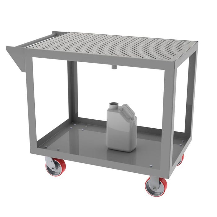 Greene Mobile Tear Down Cart with Perforated Top, 48 x 24 x 34 Inches