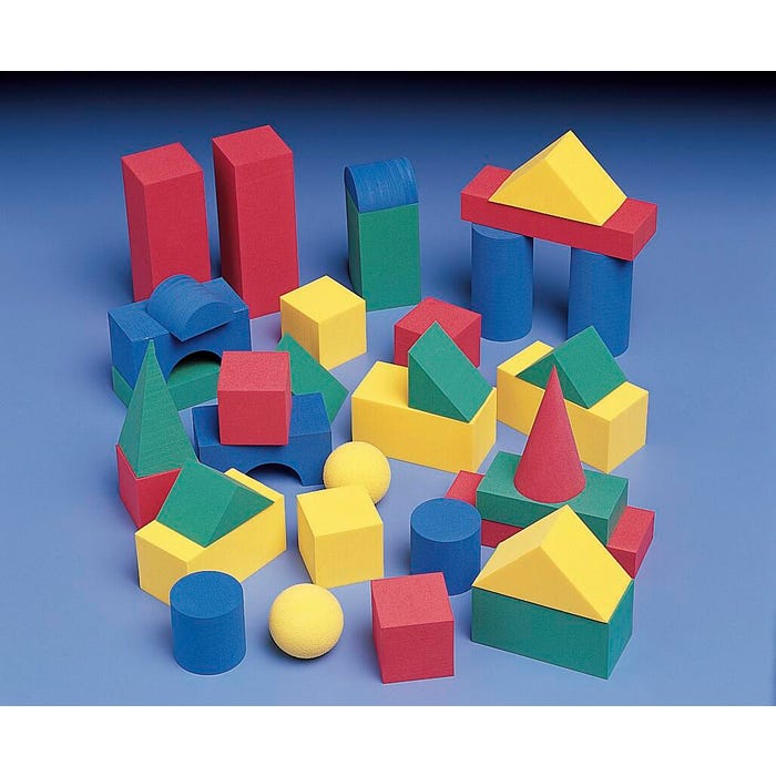 Achieve It! Foam Geometric Solids, Set of 36