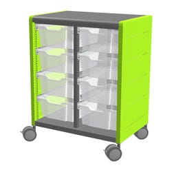 Classroom Select Geode Medium Cabinet, Double Wide with 8 Totes 4000255