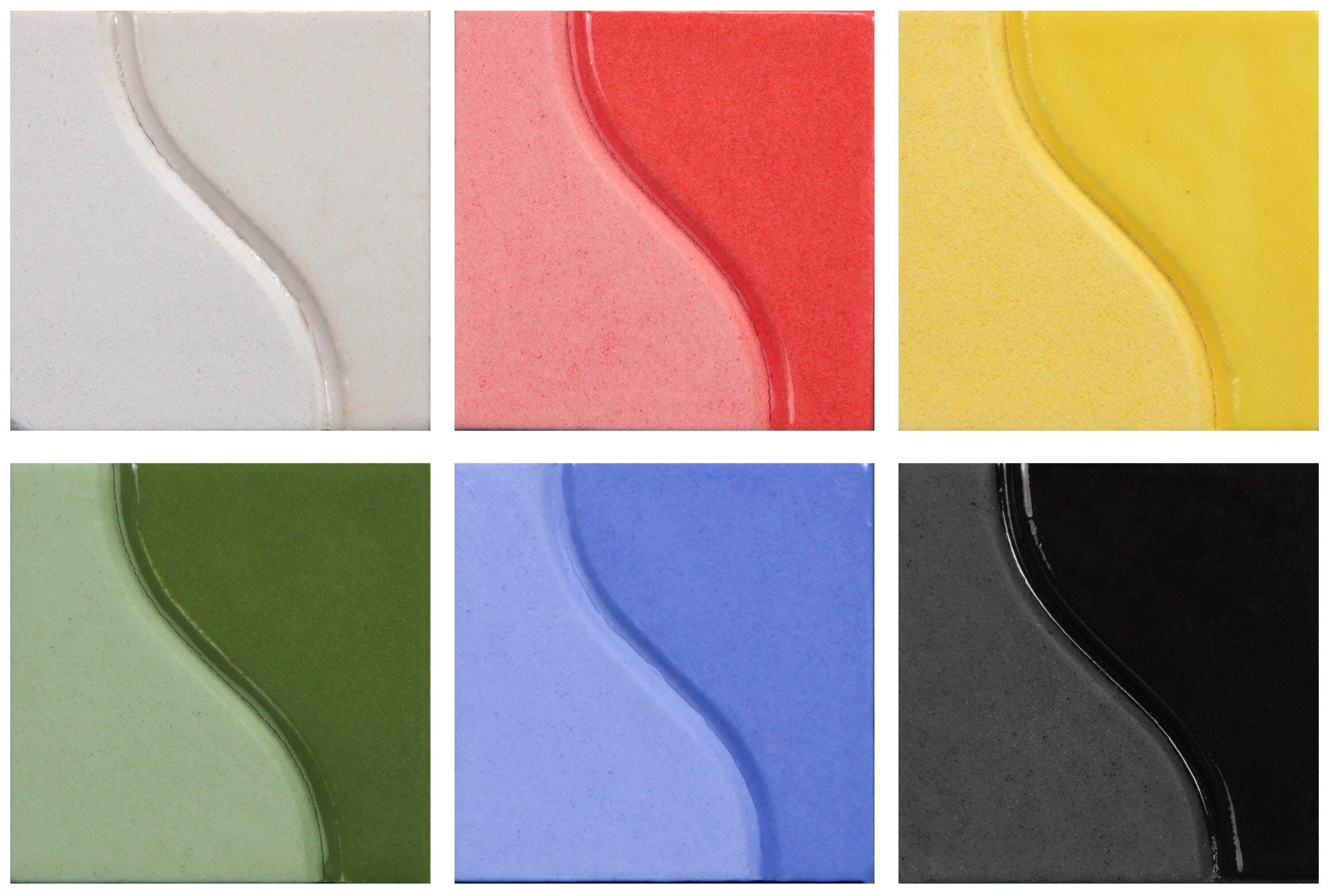 Sax Underglaze Set, 1 Pint Containers, Assorted Colors, Set of 6 2003169