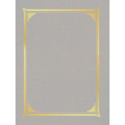 Geographics Document Cover, Gray, Linen Texture, Pack of 6, Item Number 2002611