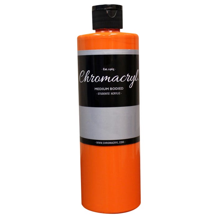 Chromacryl Students' Acrylics, Orange Vermilion, Pint