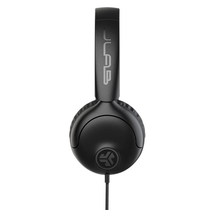JLAB Audio Studio 2 On-Ear Headphones with In-Line Microphone, Black