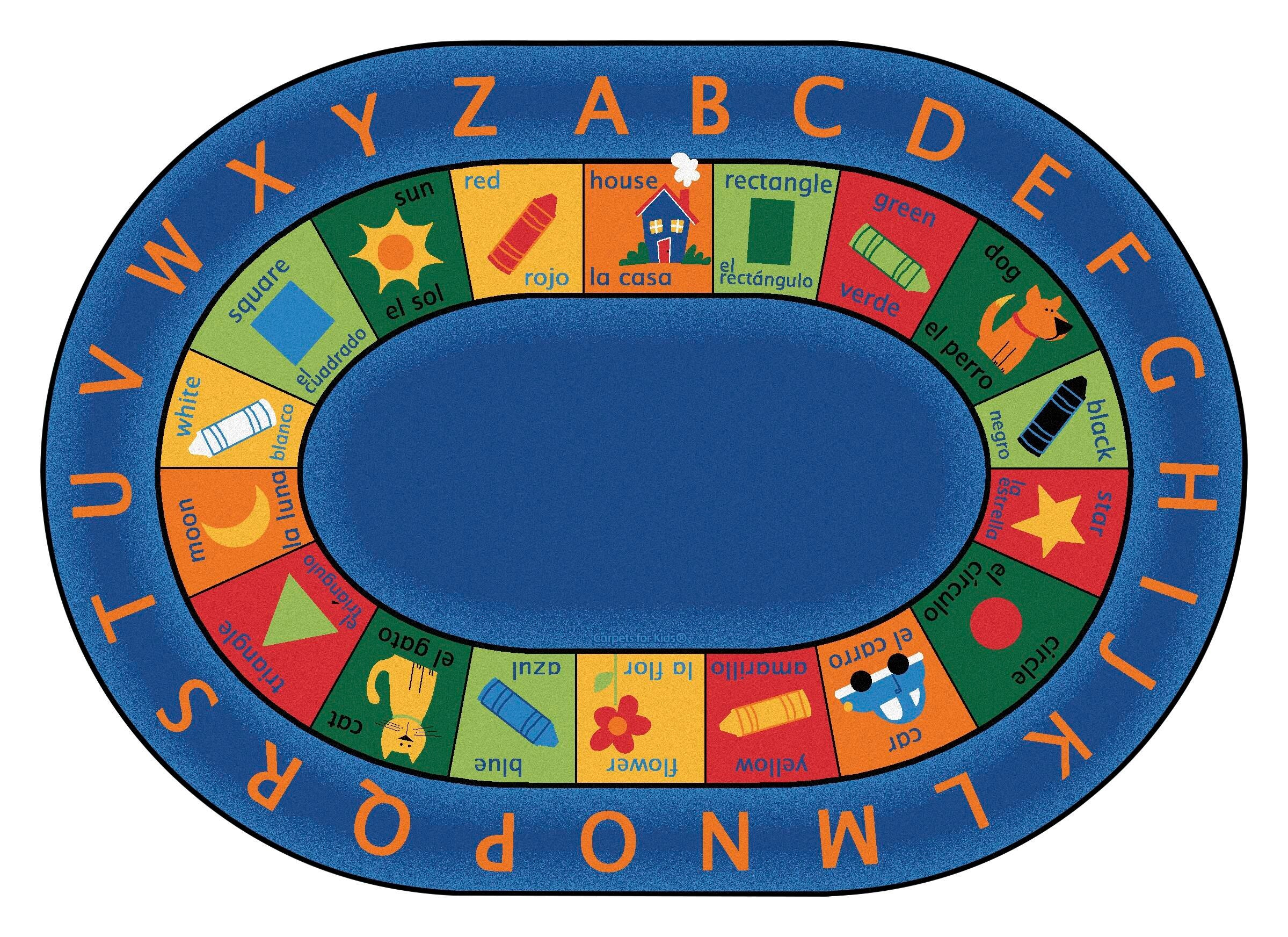 Carpets for Kids Premium Bilingual Circletime Carpet, Oval 4002392