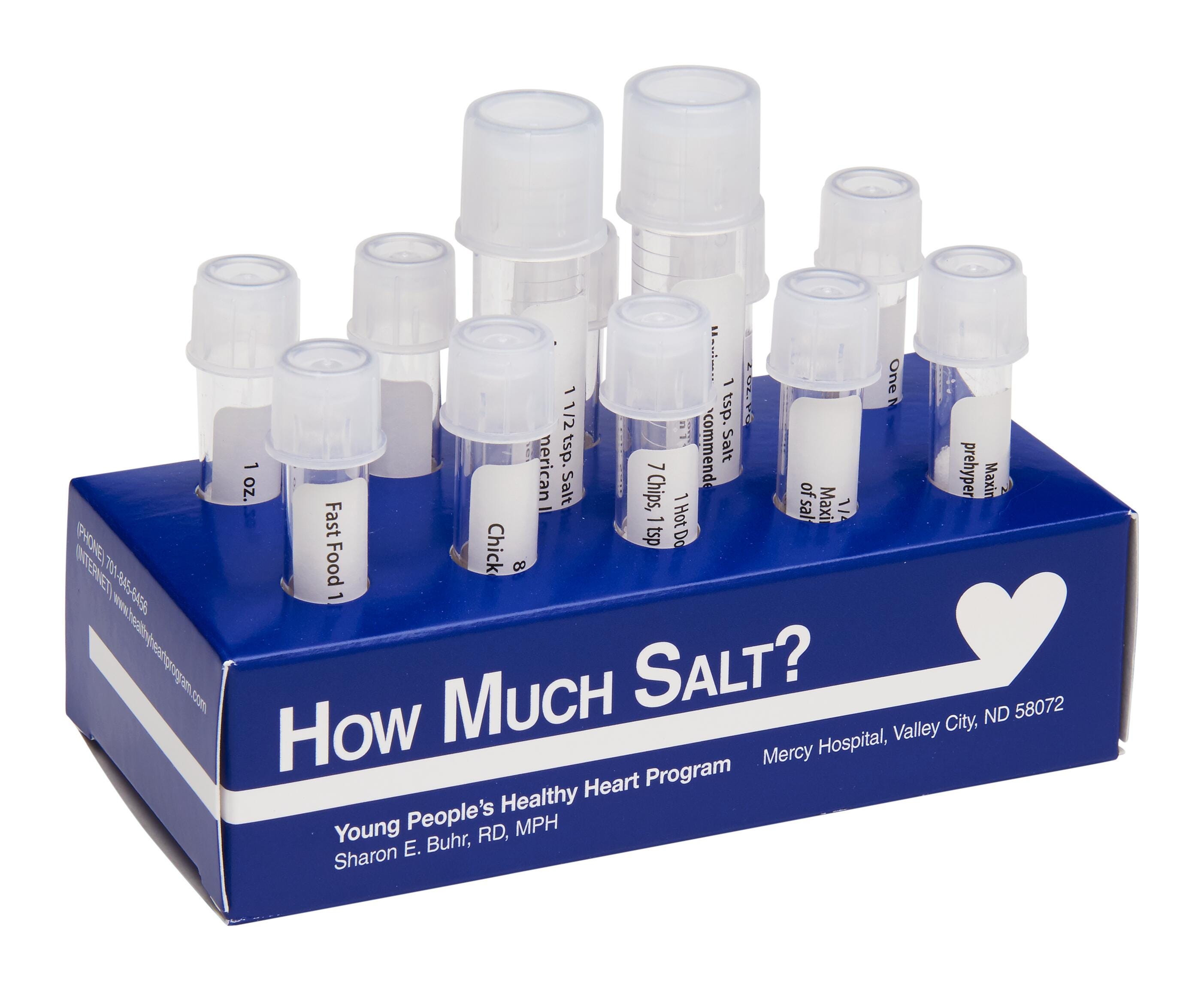 How Much Salt? Test Tube Display