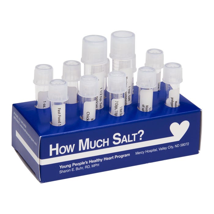 How Much Salt? Test Tube Display
