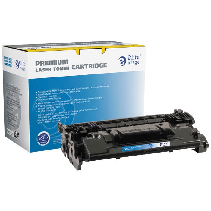 Elite Image Remanufactured Toner Cartridge, Alternative For HP 87A, Black