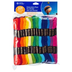 Coats & Clark Embroidery Floss, Assorted Colors, Pack of 105 Item Number 2148757