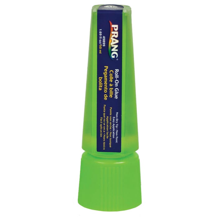 Prang Liquid Roll-On Glue, 1.69 Ounces, Green and Dries Clear