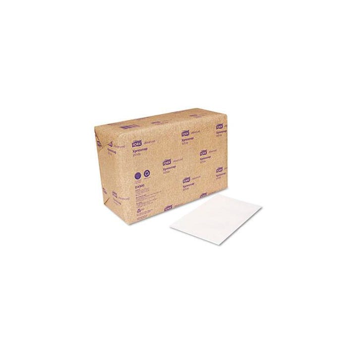 Tork Xpressnap 1/4-Fold Tabletop Napkin, 13 x 8-1/2 inches, 1-Ply, Paper, White, 500 Count Pack of 12, Case of 6000