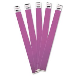 Advantus Wristbands, Tyvek, Numbered, 3/4 x 9-3/4 Inches, Pack of 100, Purple