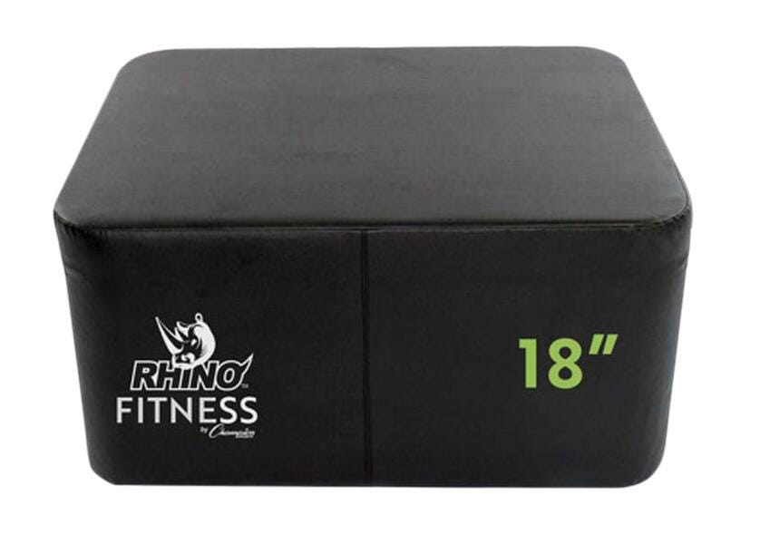 Champion Sports Foam Plyo Box, 18 Inch Height, Black, Item Number 2096721