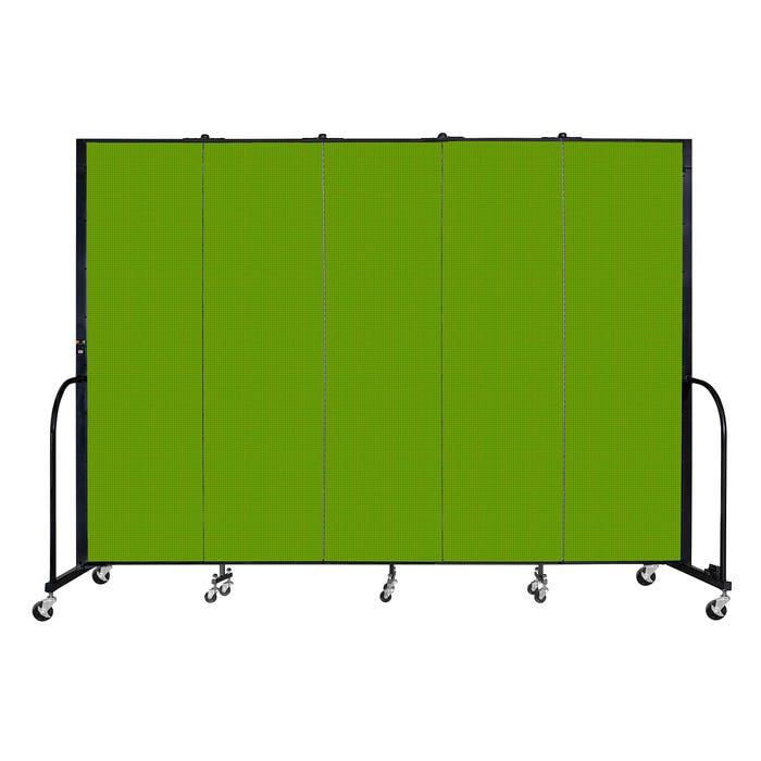 Screenflex Freestanding Standard Room Divider, 5 Panels, 9 Feet 5 Inches x 6 Feet 8 Inches