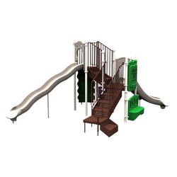 UltraPlay Timber Glen Play Structure with Ground Spike Kit - Natural Color, Item Number 2105115