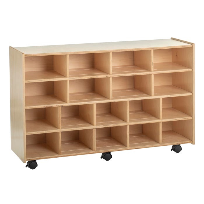 Childcraft Flex Mobile Cubby Unit, 47-3/4 x 14-1/4 x 30 Inches