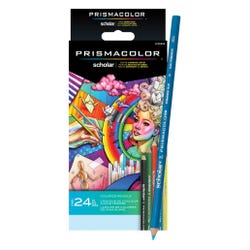 Prismacolor Scholar Colored Pencils, Assorted Colors, Set of 24