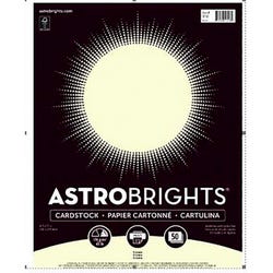 Astrobrights Premium Cardstock, 8-1/2 x 11 Inches, Cream, 50 Sheets