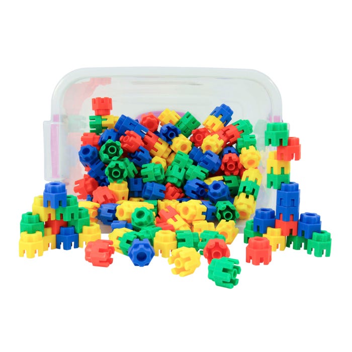 Childcraft Construction Tower, Plastic Building Blocks, Set of 180