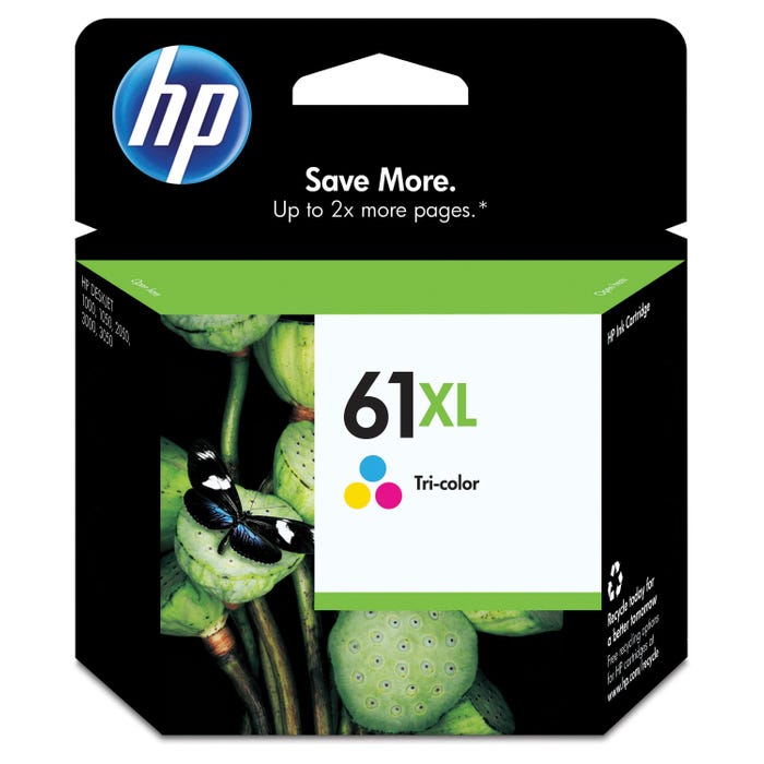 HP 61XL Ink Cartridge, CH564WN, Tri-Color