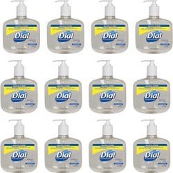 Dial Sensitive Skin Antimicrobial Liquid Soap, 16 oz, Clear, Pack of 12, Item Number 1573037