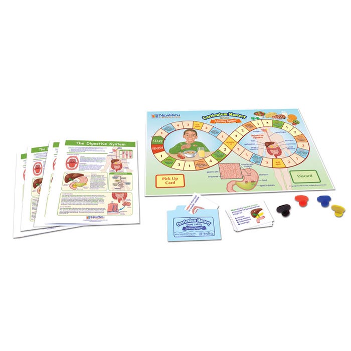 NewPath Learning The Digestive System Learning Center Game, Grades 6 to 10