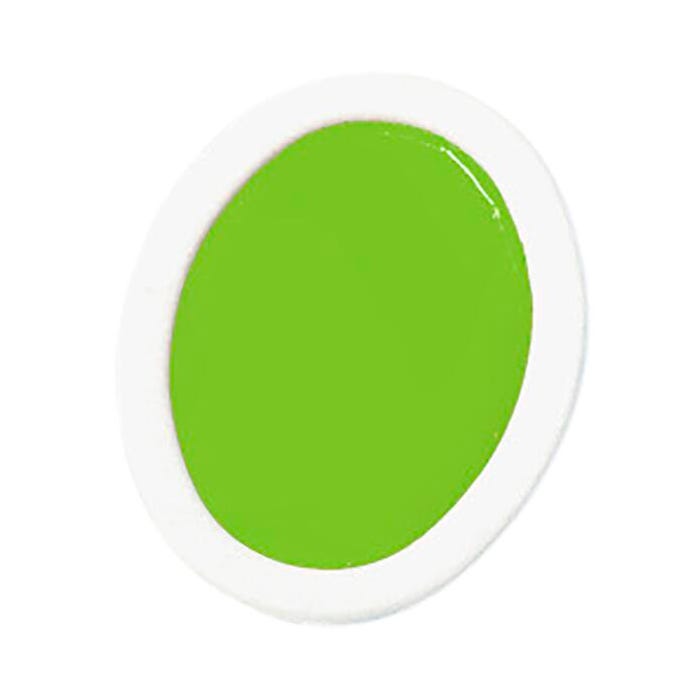 Prang Semi-Moist Watercolor Paint Refill, Oval Pan, Yellow Green, 12 Pans