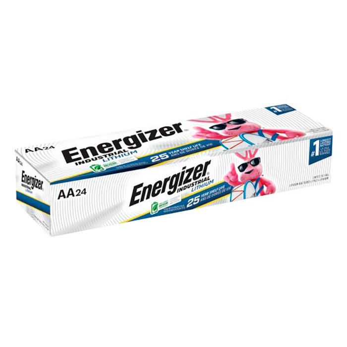 Energizer Industrial Lithium AA Batteries, Pack of 24