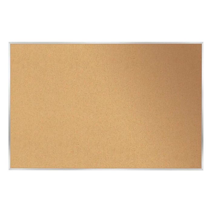 Ghent Natural Cork Bulletin Board with Aluminum Frame, 4 x 12 feet
