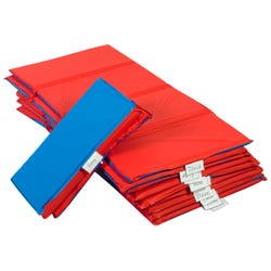 Angeles 4-Fold Nap Mat 1 Inch, 48 x x 24 x 1 Inches, Pack of 10, Item Number 1359981