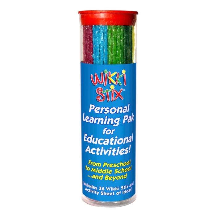 Wikki Stix Personal Learning Pack, Assorted Primary Colors, Set of 36