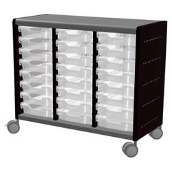 Classroom Select Geode Medium Cabinet, Triple Wide, 24 Tote Trays 4000246