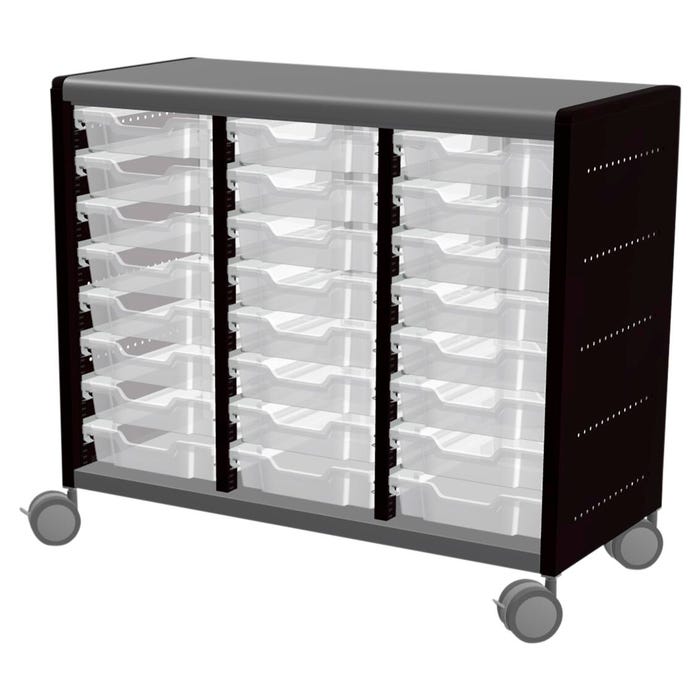 Classroom Select Geode Medium Cabinet, Triple Wide, 24 Tote Trays