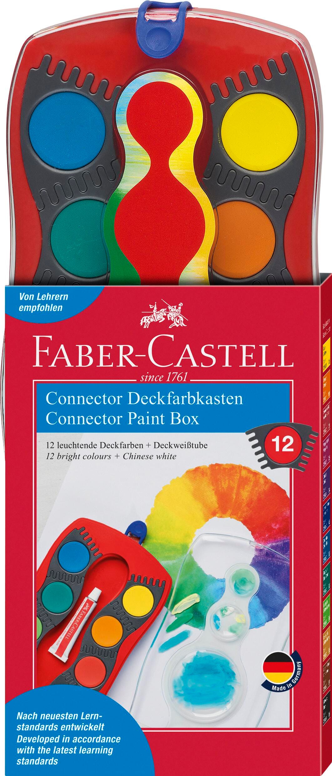 Faber-Castell Watercolor Connector Paint Box, Set of 12, Item Number 2092455
