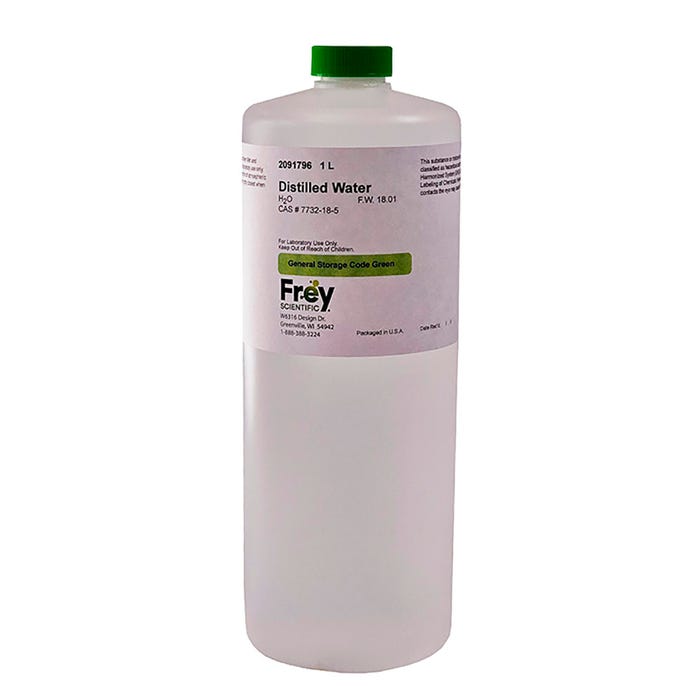 Frey Scientific Distilled Water, 1L